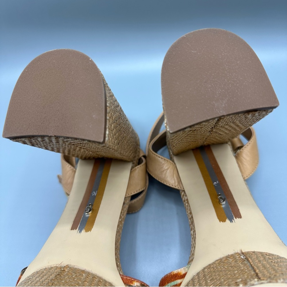 Sam Edelman Nolita Heeled Sandal Shoes Women’s Size 10 Orange Brown - Picture 15 of 16
